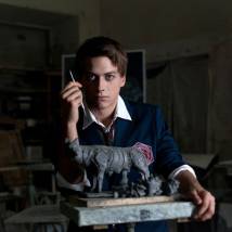Артем Крылов на съемках сериала "Сплит"