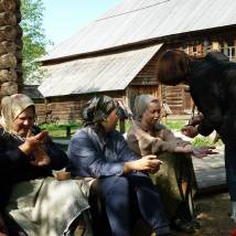 На съемках фильма "Жена генерала"