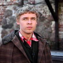 Александр Голубев на съемках сериала "Шерлок Холмс"