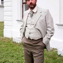 Михаил Асанкин на съемках сериала "Бешеные деньги"