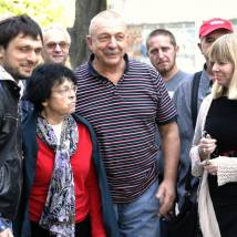 Олег Кохан, Кира Муратова на съемках фильма "Вечное возвращение"