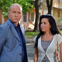 Евгений Атарик на съемках сериала "Кровинушка"