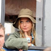 Татьяна Черкасова на съемках сериала "Однолюбы"