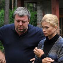 Татьяна Черкасова, Александр Робак на съемках сериала "Однолюбы"
