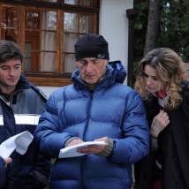 Иван Стебунов на съемках сериала "Однолюбы"