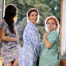 Александра Урсуляк на съемках сериала "Однолюбы"