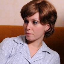 Александра Урсуляк на съемках сериала "Однолюбы"