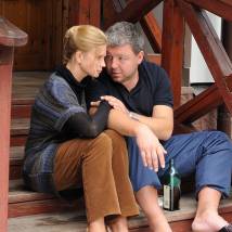 Татьяна Черкасова, Александр Робак на съемках сериала "Однолюбы"