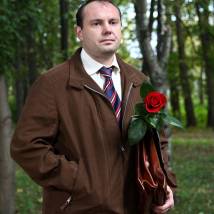 Илья Исаев на съемках сериала "Право на правду"