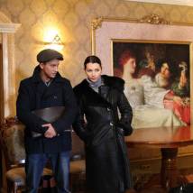 Павел Прилучный, Наталия Антонова на съемках сериала "Метод Фрейда"