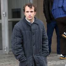 Александр Якин на съемках сериала "Восьмидесятые"