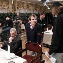 Александр Якин, Александр Половцев на съемках сериала "Восьмидесятые"