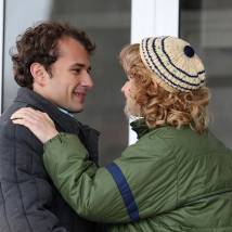 Александр Якин на съемках сериала "Восьмидесятые"