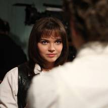 Наталья Земцова на съемках сериала "Восьмидесятые"