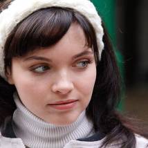 Наталья Земцова на съемках сериала "Восьмидесятые"