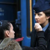 Ирина Козеева на съемках сериала "Путейцы 3"