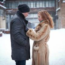 Андрей Чернышов и Елена Захарова на съемках сериала "Ледников"