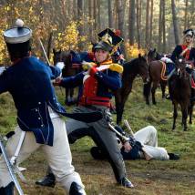 На съемках фильма "1812: Уланская баллада"