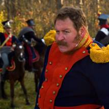 Станислав Дужников на съемках фильма "1812: Уланская баллада"