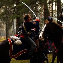 На съемках фильма "1812: Уланская баллада"