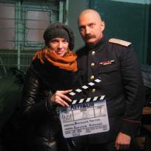 Михаил Асанкин на съемках сериала "Легавый"