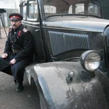 Михаил Асанкин на съемках сериала "Легавый"