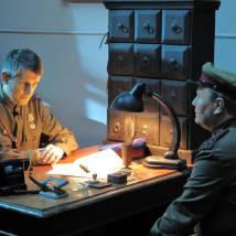 Денис Бургазлиев на съемках сериала "Смерть шпионам! Скрытый враг"