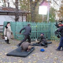 На съемках фильма "Смерть шпионам. Скрытый враг"