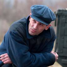 Олег Морозов на съемках сериала "Смерть шпионам! Скрытый враг"