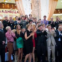 На съемках фильма "Мужчина с гарантией"