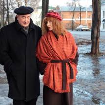 Борис Клюев и Татьяна Васильева на съемках сериала "Земский доктор. Жизнь заново"