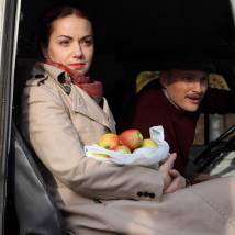Ольга Будина на съемках сериала "Земский доктор. Жизнь заново"