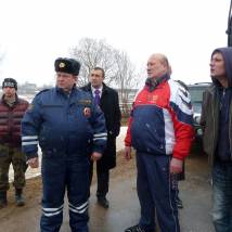 На съемках фильма "Дорога"