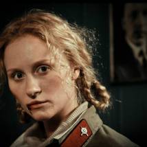 Нина Курпякова на съемках сериала "Военная разведка. Северный фронт" (© фото: Андрей Абраменков)