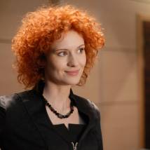 Татьяна Лянник на съемках сериала "Проснемся вместе?"