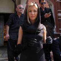 Марина Петренко на съемках сериала "Дело чести"