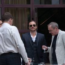 Алексей Чадов и Сергей Сосновский на съемках сериала "Дело чести"