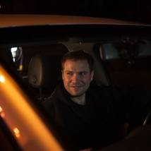 Иван Лапин на съемках сериала "Дело чести"