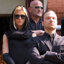 Алексей Чадов, Марина Петренко на съемках сериала "Дело чести"