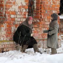 На съемках фильма "Ночные ласточки"