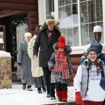 На съемках фильма "Новогодний переполох"