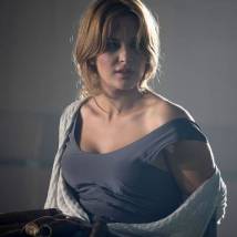 Нина Гогаева на съемках сериала "Нюхач"