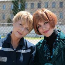 Дарья Повереннова и Людмила Свитова на съемках сериала "Джамайка"