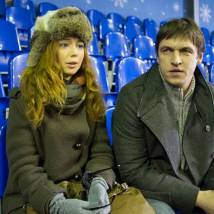 Елена Захарова и Дмитрий Орлов на съемках фильма "У Бога свои планы"