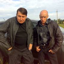 Сергей Лобынцев на съемках сериала "Бабий бунт, или Война в Новоселково"