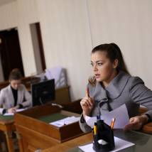 Ирина Пегова на съемках сериала "Маша в законе"