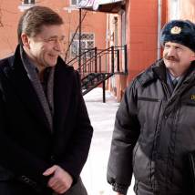 Сергей Маховиков и Михаил Асанкин на съемках сериала "Одиссея сыщика Гурова"