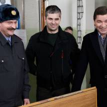 Михаил Асанкин, Сергей Маховиков на съемках сериала "Одиссея сыщика Гурова"