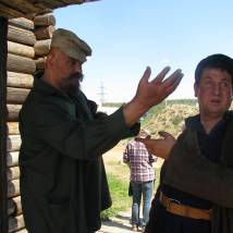 Сергей Лобынцев на съемках фильма "Убить Дрозда"