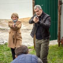 Мария Порошина и Вячеслав Разбегаев в сериале "По горячим следам 2"
